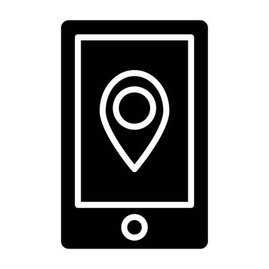 konumu harita vektör simgesi