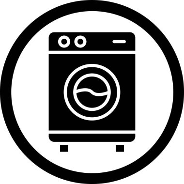 Çamaşır. Web simgesi basit tasarım