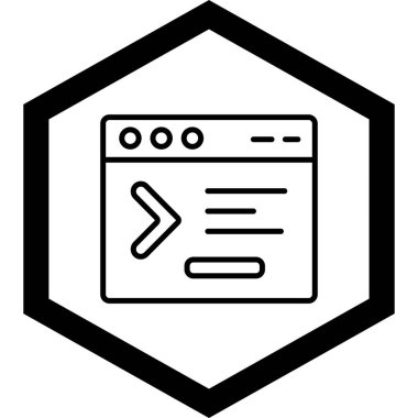 Web simgesi vektör illüstrasyonu