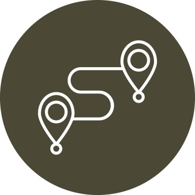 konum simgesi, vektör çizimi