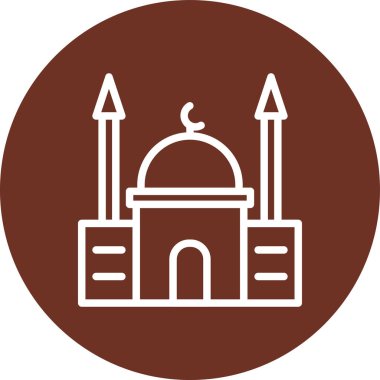 Cami. Web simgesi basit tasarım