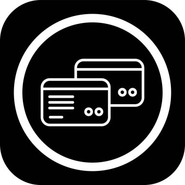 tarayıcı simgesi vektör illüstrasyonu