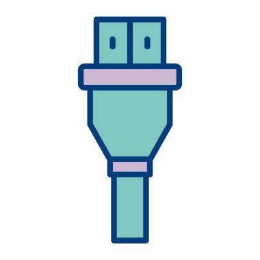 Fiş. Web simgesi basit illüstrasyon