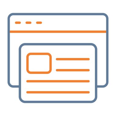 Web tasarım vektör çizgisi simgesi, düzenlenebilir vuruş