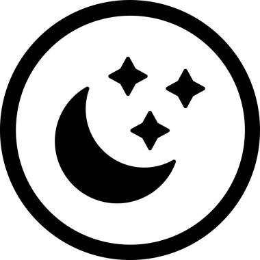 Ay Ağı simgesi, basit illüstrasyon