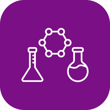 Molekül Vektör Simgesi Tasarım İllüstrasyonu