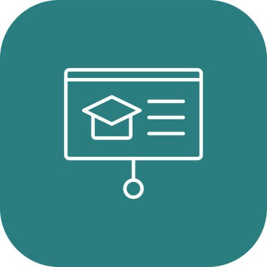 vektör eğitimi ve üniversite simgesi