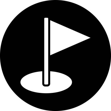 Tek bir izole edilmiş siyah simgenin vektör çizimi.