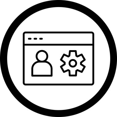 Web ve mobil uygulama için web tasarım simgesi