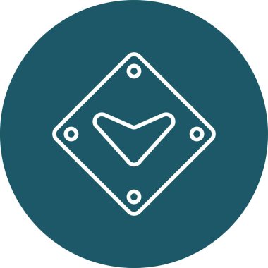 Güzel kalp vektör hattı simgesi