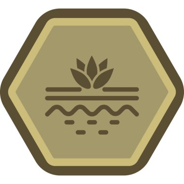 Bir ağaç simgesinin vektör illüstrasyonu