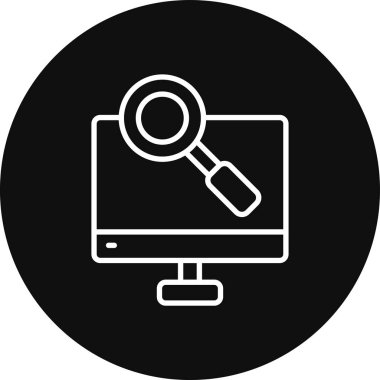 bilgisayar vektörü simgesi düz simgesi