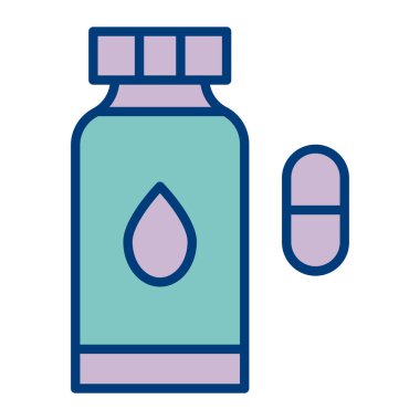 Su damlası simgesi olan şişe