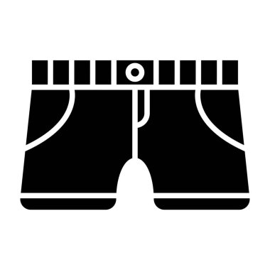 Pantolon ikonu. Web için kısa vektör simgesinin basit illüstrasyonu