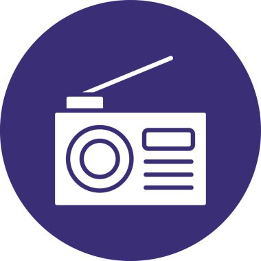 Kamera simgesinin vektör illüstrasyonu