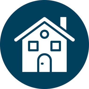 Ev. Web simgesi basit illüstrasyon