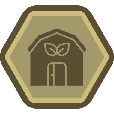 Eko Ev Simgesi Moda Tarzı İzole Arkaplan