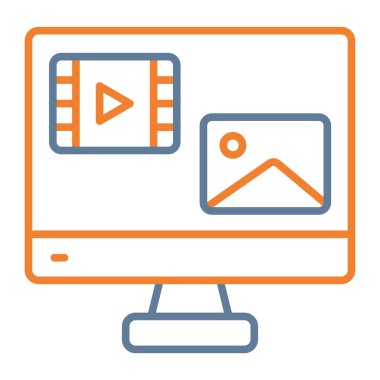 izleyici ikon vektör illüstrasyonu