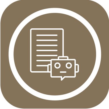 Robot simgesinin vektör illüstrasyonu