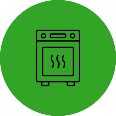 Modern b 'nin vektör illüstrasyonunda gaz ikonu yok