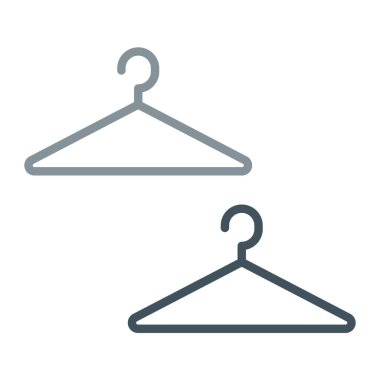 askı vektör çizgisi simgesi, düzenlenebilir sembol.