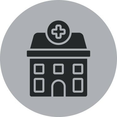 Hastane Simgesi Vektör İllüstrasyonu