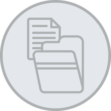 Dosya simgesinin vektör illüstrasyonu