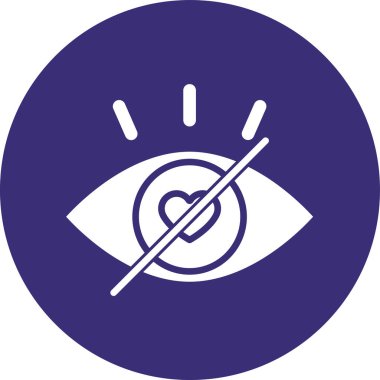 Göz. Web simgesi basit illüstrasyon