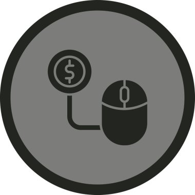 Vektör para simgesi çizimi