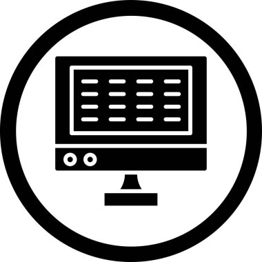 bilgisayar simgesi vektör illüstrasyonu