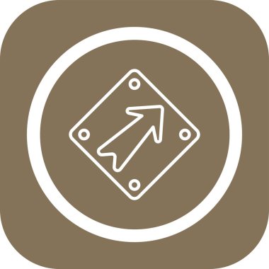 ok simgesi, vektör illüstrasyonu