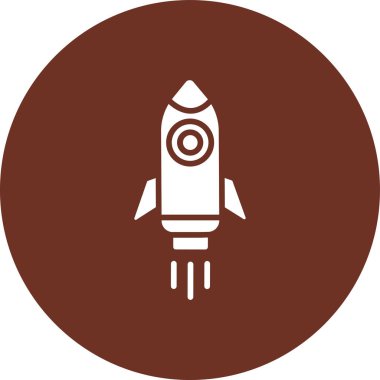 roket ikonu vektör illüstrasyonu