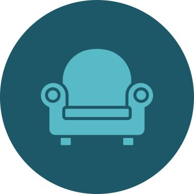 kanepe ikonu vektör illüstrasyonu