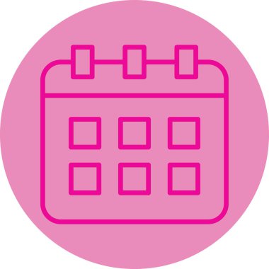 Takvim simgesi. Basit resimleme