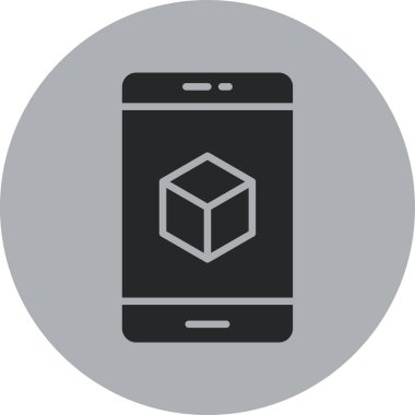 Cep telefonu simgesinin vektör illüstrasyonu