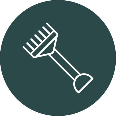 Fırça simgesi vektör illüstrasyonu