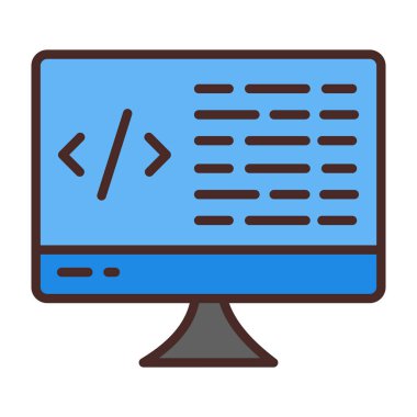 Web geliştirme vektör simgesi