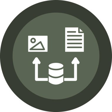 veri analiz simgesi vektör illüstrasyonu