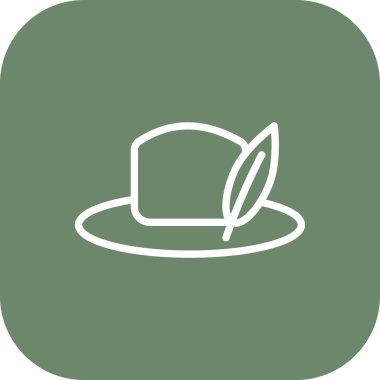 Çiçekli bir şapkanın vektör çizimi