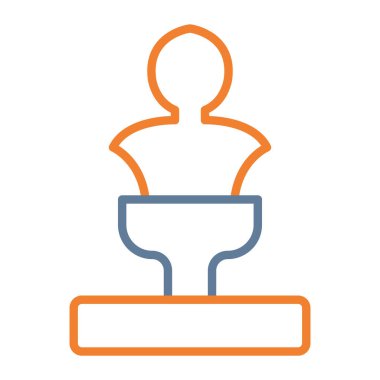 tuvalet simgesi, ince çizgi biçimi