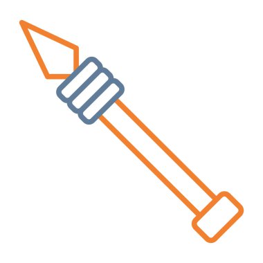 kürek simgesi vektör illüstrasyonu