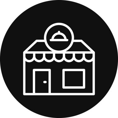 dükkan simgesi vektör illüstrasyonu