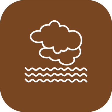 illüstrasyon izole bulut simgesinin.