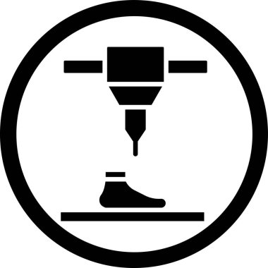 Bir araba simgesinin vektör illüstrasyonu