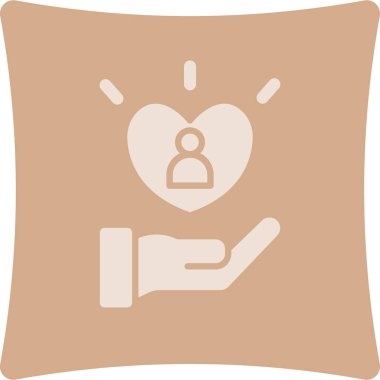 Kalp ikonu vektör illüstrasyonu