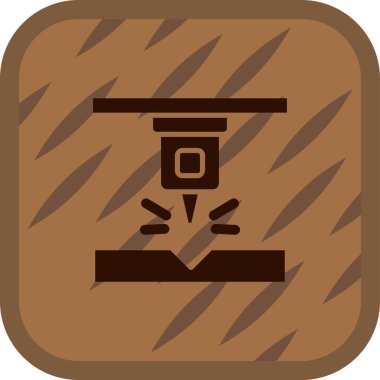 Tahta bir işaretin vektör illüstrasyonu