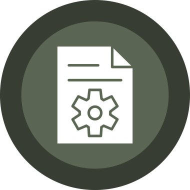 Belge. Web simgesi basit illüstrasyon