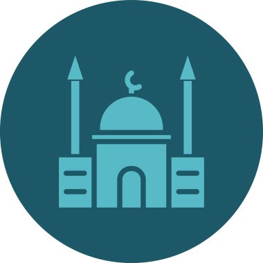 Cami simgesi vektör illüstrasyonu