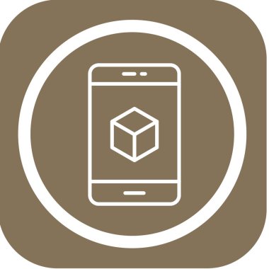 Mobil kutsal kişilerin resmi, vektör çizim