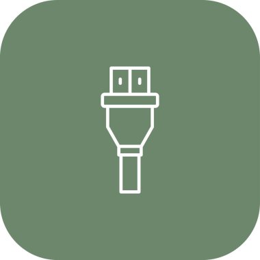 Hdmi web simgesi, vektör illüstrasyonu